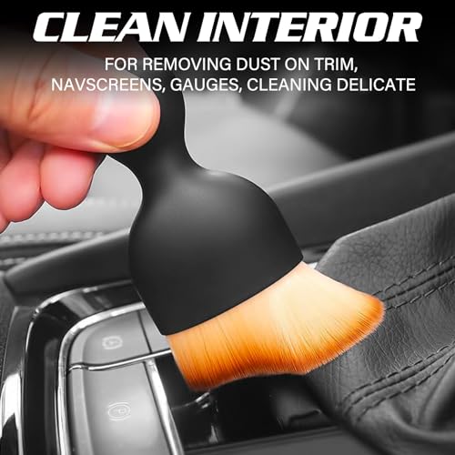 Jerbor Car Interior Cleaning Brush - Soft Bristle