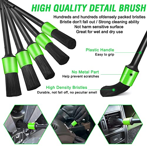 17Pcs Car Interior Detailing Kit with Vacuum and Microfiber