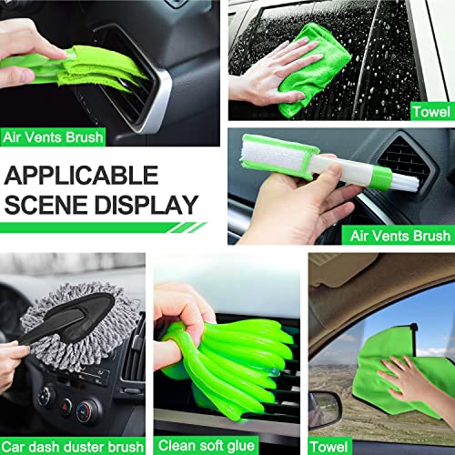 17Pcs Car Interior Detailing Kit with Vacuum and Microfiber