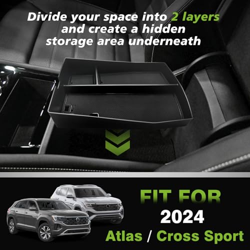 2024 VW Atlas/Cross Sport Center Console Organizer Tray