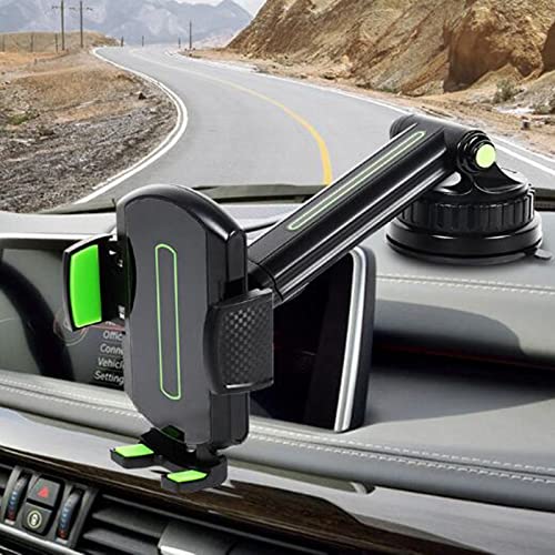 Universal Car Phone Holder Suction Cup Mount (Green)