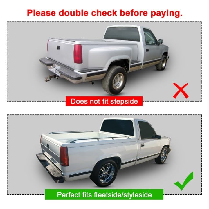 Rear Roll Pan Bumper with Light for Chevy Trucks