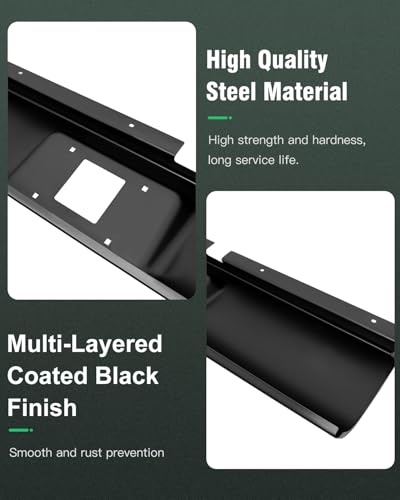 SCITOO Steel Textured Black Rear Bumper Replacement