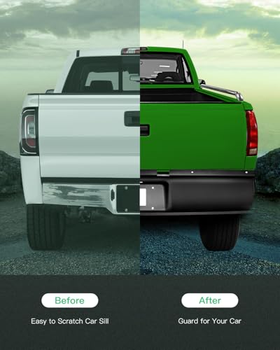 SCITOO Steel Textured Black Rear Bumper Replacement