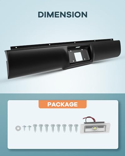 Heavy Duty Steel Off Road Rear Bumper with LED Lights