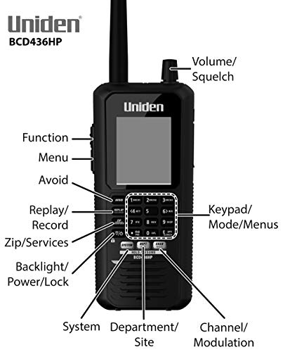 Uniden BCD436HP Digital Handheld Scanner - USA & Canada