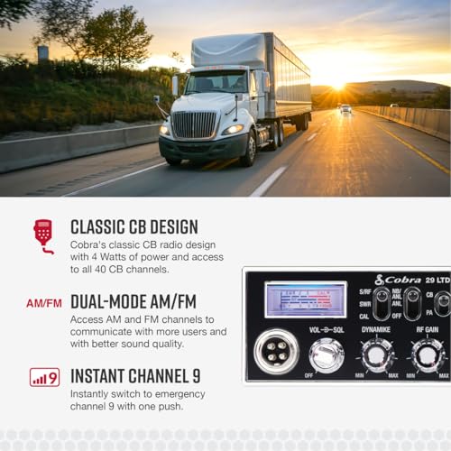 Cobra 29 LTD CB Radio - Easy Emergency Access