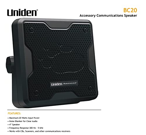 Uniden Bearcat 20W External Speaker - Black