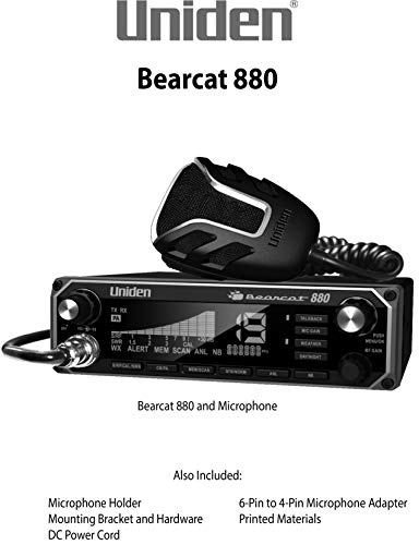 Uniden BEARCAT 880 CB - 40 Channels, 7-Color LCD