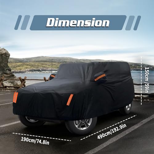 Waterproof Car Cover for Jeep Wrangler
