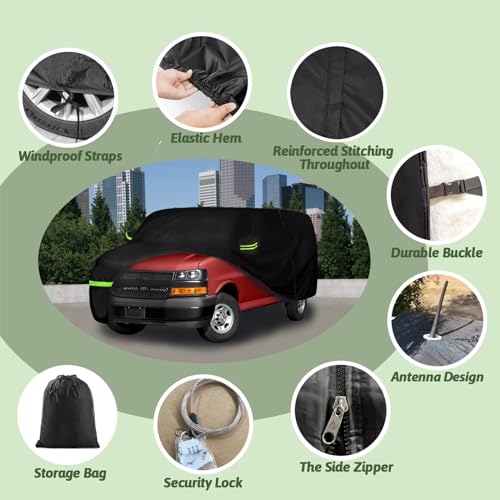 Waterproof Car Cover for Chevrolet Express/GMC Savana Van
