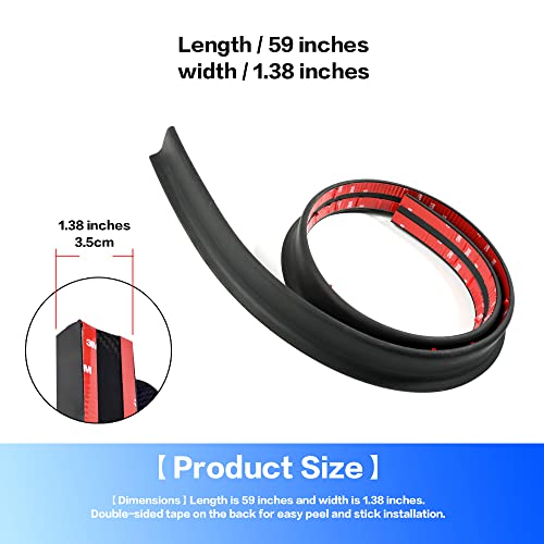 3D PU Carbon Fiber Roof Spoiler for Cars