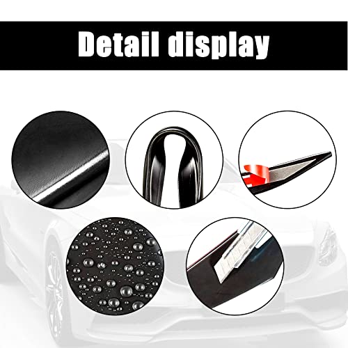 6 PCS Carbon Fiber Car Front Bumper Lip