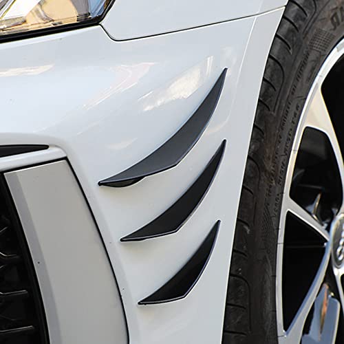 6 PCS Carbon Fiber Car Front Bumper Lip