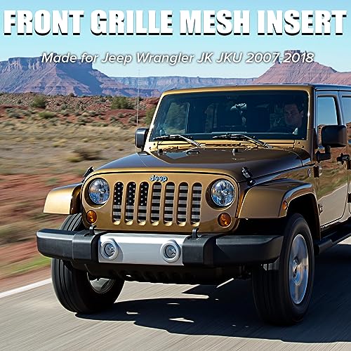 USA Flag Mesh Grill Insert for Jeep Wrangler