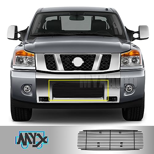 Black Billet Front Grille Insert for Nissan Titan/Armada