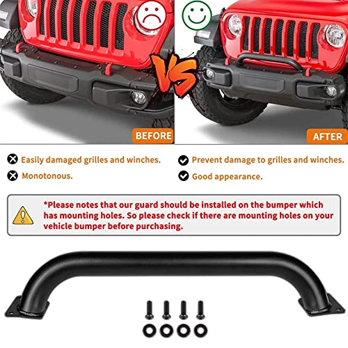 DIBON AUTO Grille Winch Brush Guard - Jeep Wrangler