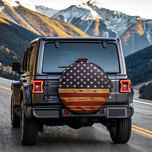 American Flag Spare Tire Cover - Waterproof & Sunproof