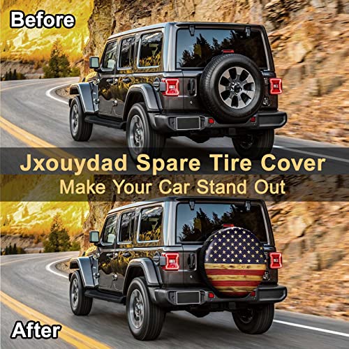 American Flag Spare Tire Cover - Waterproof & Sunproof