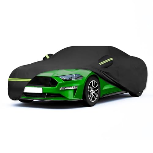 Custom Waterproof Car Cover for Mustang GT/Cobra/Shelby/Bullitt/ECOBOOST (Black)