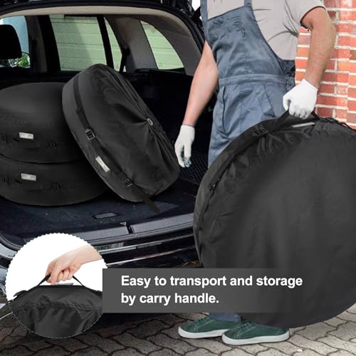 Explore Land Winter Spare Tire Storage Bag, 4 Pack