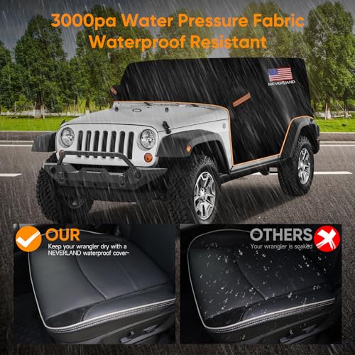 Waterproof Car Cover for Jeep Wrangler 4-Door
