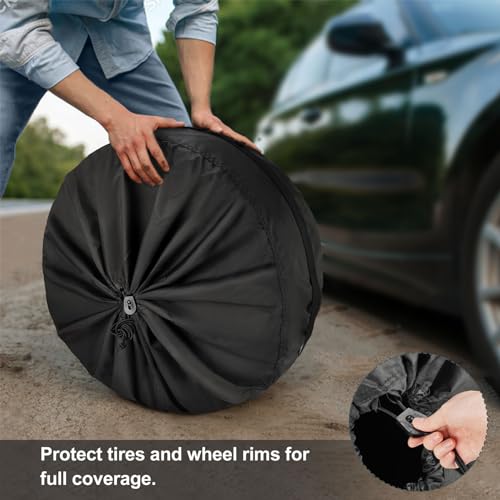 Explore Land Winter Spare Tire Storage Bag, 4 Pack
