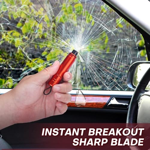 Car Safety Hammer with Glass Breaker and Seatbelt Cutter