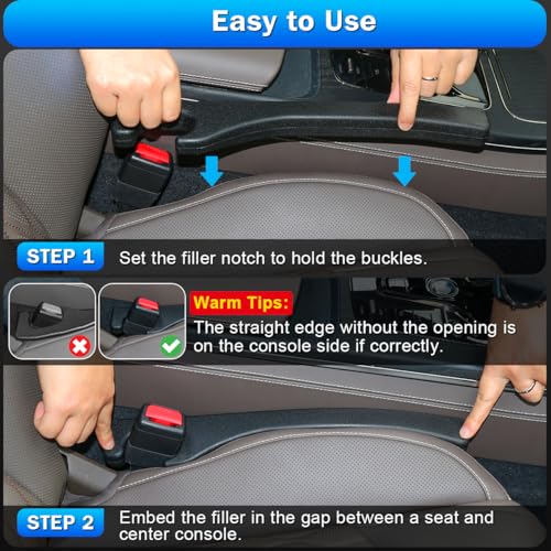 Car Seat Gap Filler 2 Pack Universal Organizer