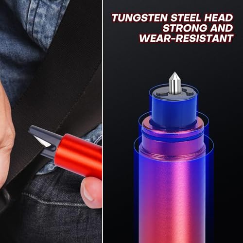 Car Safety Hammer with Glass Breaker and Seatbelt Cutter