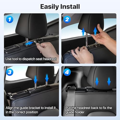 Tesla Model Y 2020-2024 Backseat Seatbelt Guide Holder (2 Pack)