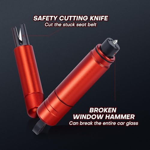 Car Safety Hammer with Glass Breaker and Seatbelt Cutter