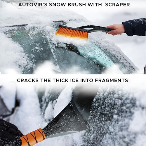 27" Snow Brush & Ice Scrapers for Car Windshield
