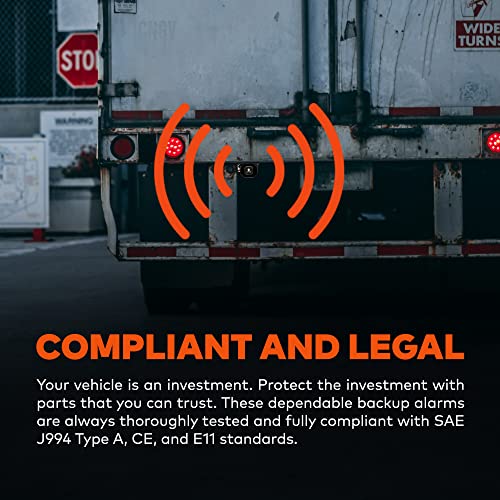 Truck Reverse Back-Up Alarm [112dB] [SAE Class A]