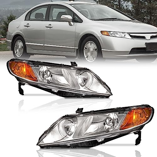 2006-2011 Honda Civic 4DR Headlight Assembly Pair