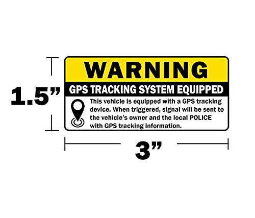 8pc GPS Tracking Sticker Set - Anti-Theft Car Vehicle Sign