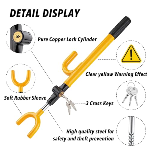 Steering Wheel Lock for Cars, Trucks, Vans, SUVs