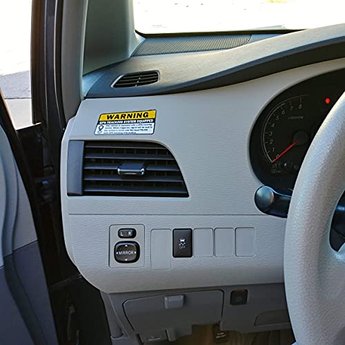 8pc GPS Tracking Sticker Set - Anti-Theft Car Vehicle Sign