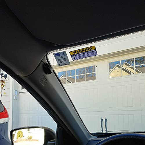 8pc GPS Tracking Sticker Set - Anti-Theft Car Vehicle Sign