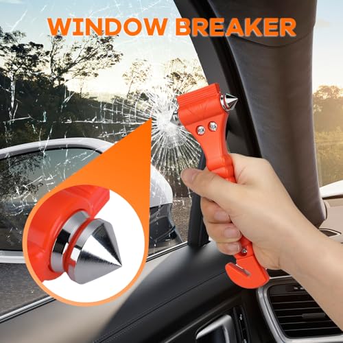 Car Safety Hammer Set - 2-in-1 Auto Rescue Tool