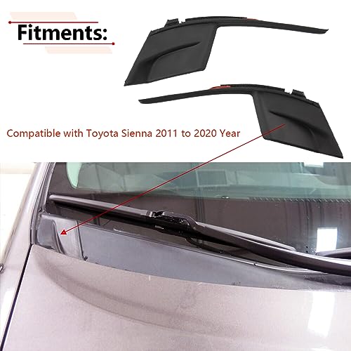 Toyota Sienna 2011-2020 Windshield Wiper Cowl Cover Pair