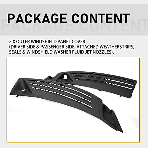 Ford F150 Windshield Wiper Cowl Cover Panel, 2Pcs