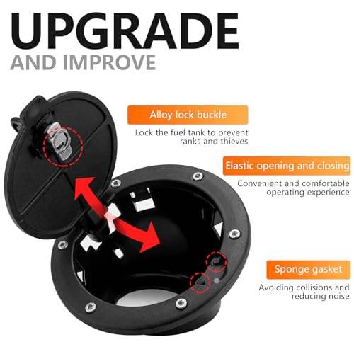 Jeep Wrangler Gas Cap Cover - JK Unlimited