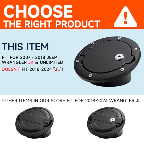 Jeep Wrangler Gas Cap Cover - JK Unlimited