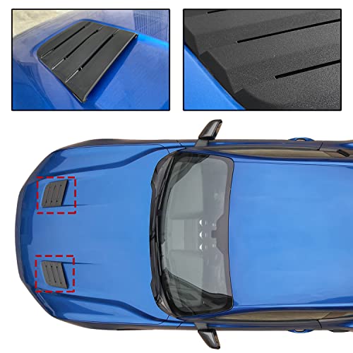 Ford Mustang 2018-2022 Hood Vent Cover, Matte Black