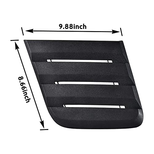 Ford Mustang 2018-2022 Hood Vent Cover, Matte Black