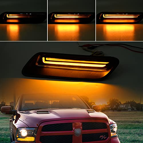 LED Vent Hood Scoop Light Bar for RAM 1500