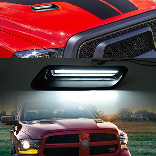 LED Vent Hood Scoop Light Bar for RAM 1500