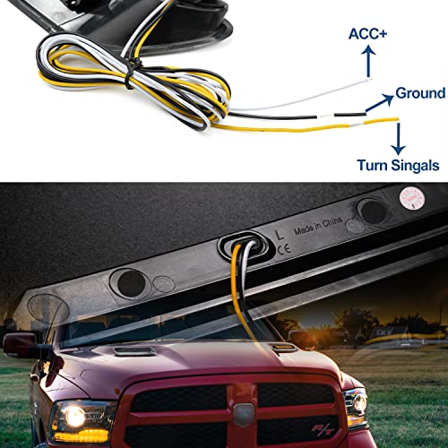 LED Vent Hood Scoop Light Bar for RAM 1500
