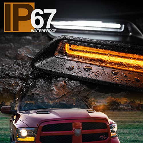 LED Vent Hood Scoop Light Bar for RAM 1500